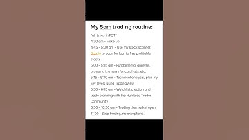 Copy my pre-market trading routine that I followed for years that made me a millionaire trader