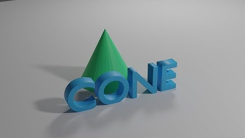 Blender Beginner Tutorial Cone Telugu