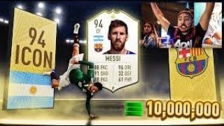 FIFA 19 PACK OPENING!! MESSI AND ICON IN A PACK!!