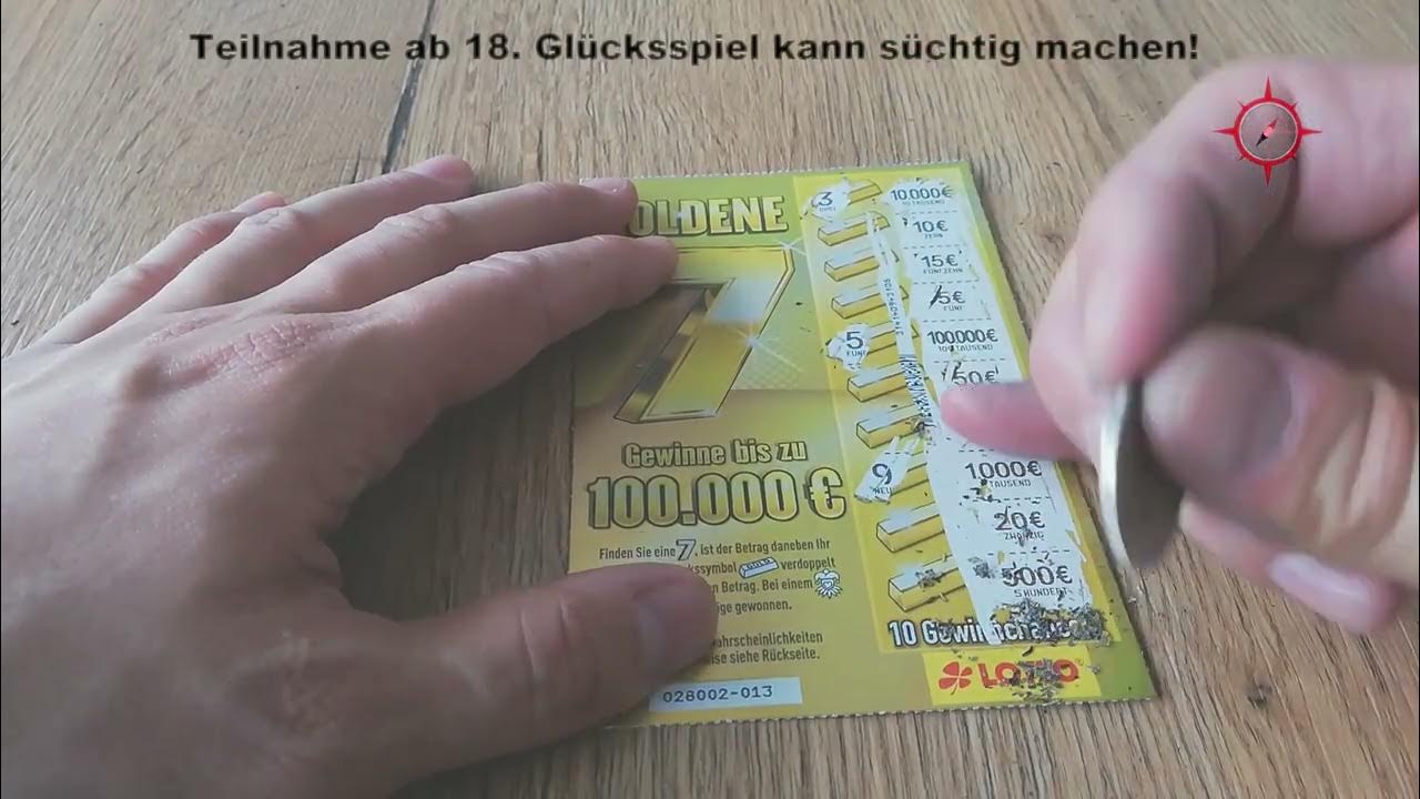 Rubbellos Goldene 7" Zurück zur klassischen Methode für mehr JackpotGlück? YouTube