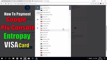 Google Play Developer Console Payment By Using Entropay