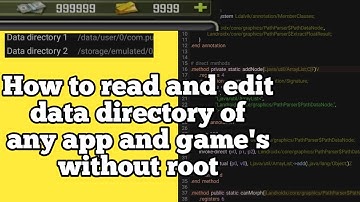 How to access internal data directory with out root | edit game value, change points, coins
