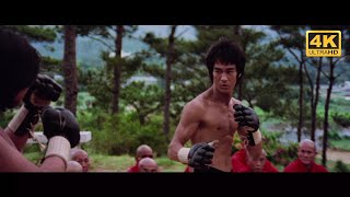 Enter The Dragon (1973) Opening Fight Scene Bruce Lee Vs Sammo Hung 4K