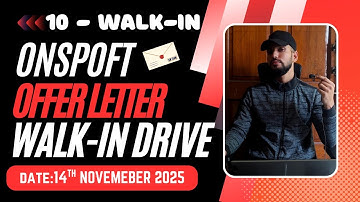 10 Companies | 10 Walk-In | Date:14th Nov - 15th Nov 2025 | 5 Days Working