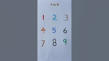 Very nice 1 to 9 numbers art🥰 #shortvideo #trending #art #creative #drawing #shortsfeed #ytshorts