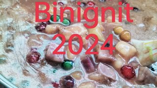 Cooking Binignit for Holy Friday