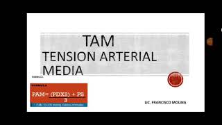 ENFERMERIA EN ALTO RIESGO. TAM PRESION ARTERIAL MEDIA. - YouTube