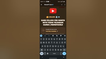 EARN $10,000 PER MONTH WITH THESE TELEGRAM GAMES, MEMEFIGIRLS | Memefi video Promo code