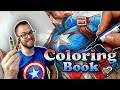 Professional Artist Colors a CHILDRENS Coloring Book..? | Captain America | 6