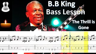 B B King The Thrill Gone Tabs For Bass
