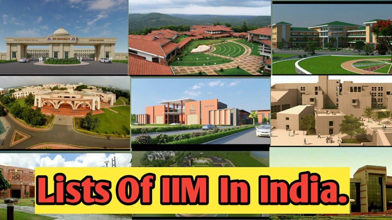 Lists Of Indian Institute Of Management IIM Best Colleges for MBA