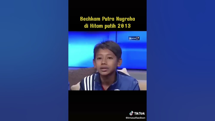 Beckham Putra Saat tampil diacara Hitam Putih #persib #beckhamputra #menangbersama  #pengamatpersib