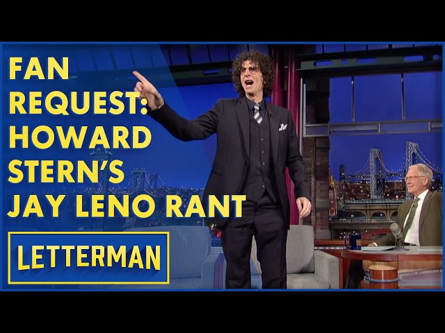 Howard Stern Rages Against Jay Leno | Letterman class=