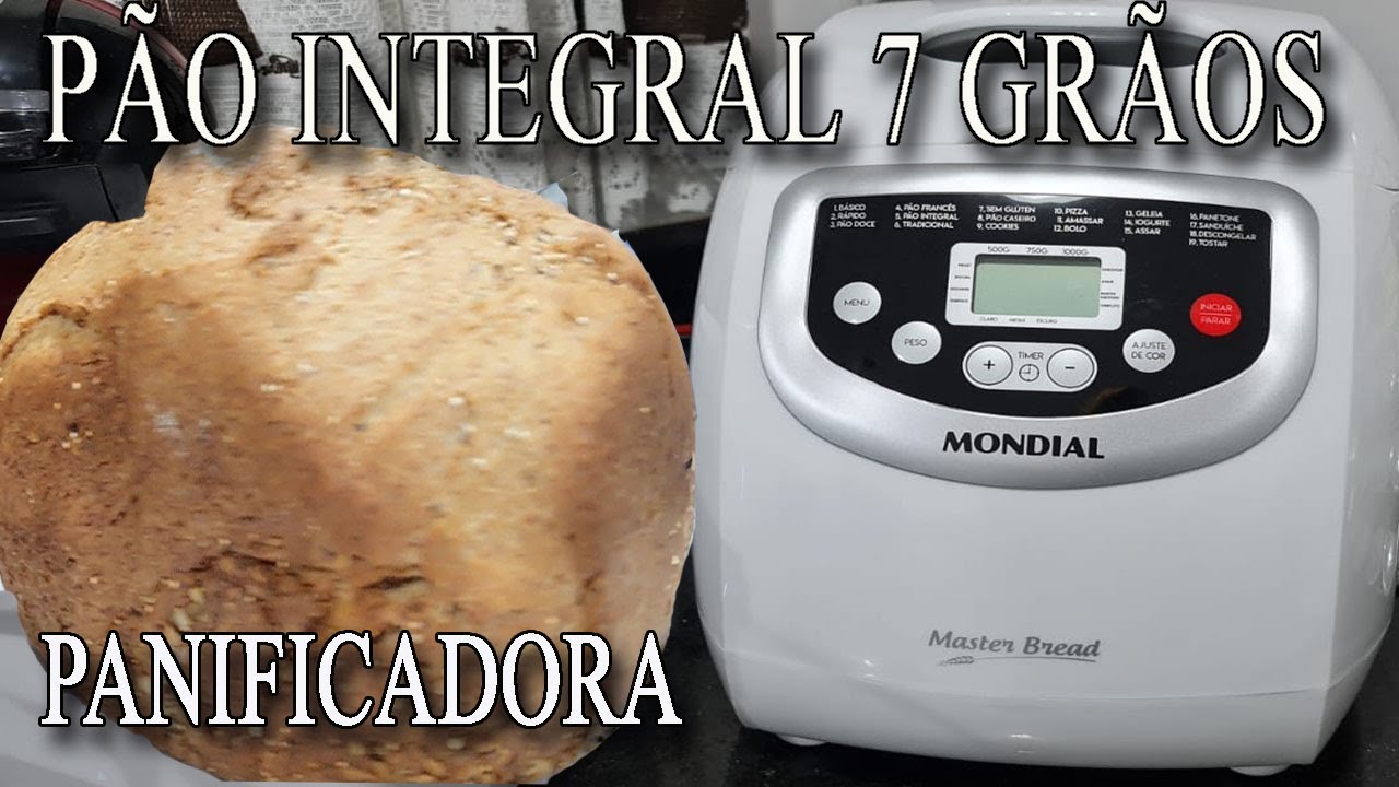 COMO FAZER PÃO INTEGRAL COM 7 GRÃOS - NA NOVA  PANIFICADORA MONDIAL - MASTER BREAD - NPF54