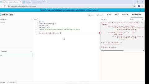 6. Dataweave in Mulesoft