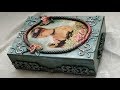 How To Decoupage On Wood - Vintage Decoupage Box