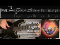 Journey - Lights (Bass Line w/ Tabs and Standard Notation)