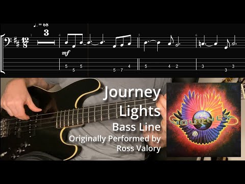 lights journey bass tab