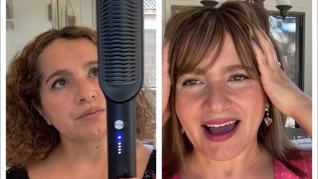 كيف بحول شعري من مجعد الى ناعم في أقل من عشر دقائق… From curly to straight in less than 10 minutes