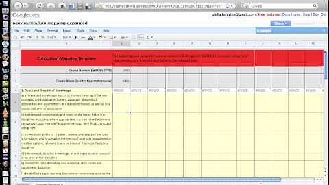 UDLE Curriculum Mapping