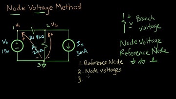 Electrical Engineering Node Voltage Method Steps 1 to 4