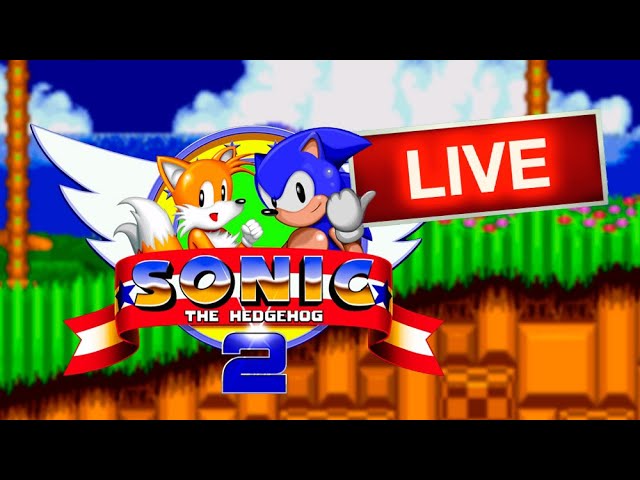 Sonic the Hedgehog 2 (Mega Drive) AO VIVO - Jogos antigos 