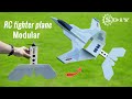 Making RC fighters plane modular - Radio control plane modular project│S-DiY