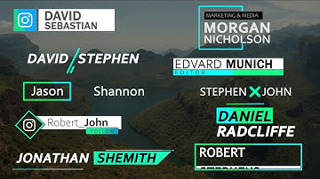 Top 10 social media lower third animation 2021 | customizable design