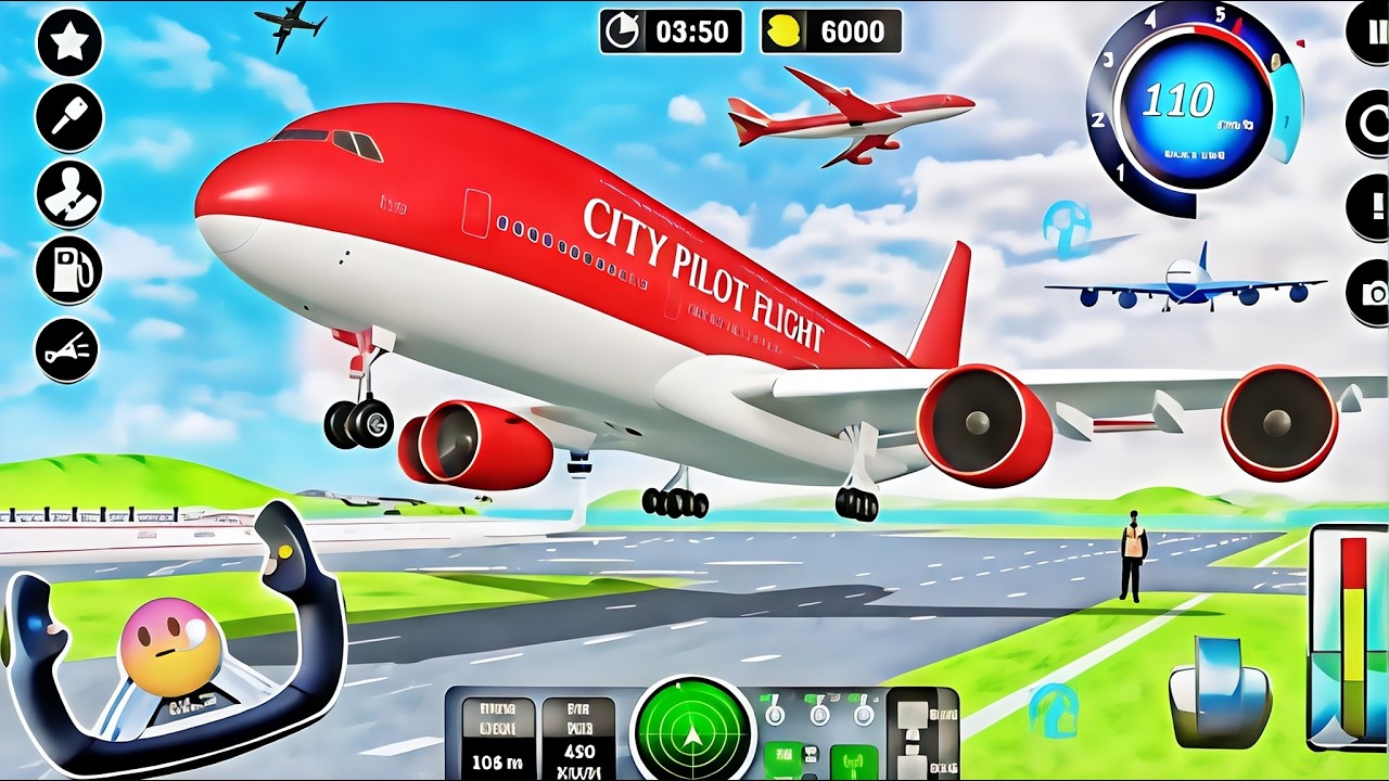 Fly 3 Game I Tried Every Job at the Airport in This Game! Flight aeroplane ...