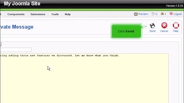 6) How to use the private messaging system in Joomla by Gecko Websites