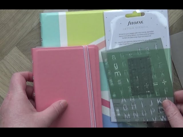 On The Go A6 Planner set up -- plus Filofax Notebook and Stencil Haul 