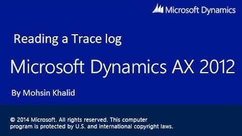 How to read a Trace log etl file through Trace Parser in Dynamics AX 2012