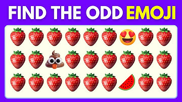 Can You Find Out the Odd Emoji? 🧐🔍 Emoji Challenge Quiz 😯 | IQ TEST
