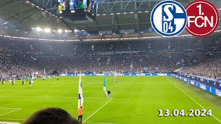 Blau und Weiss wie lieb ich dich // FC Schalke 04 - 1.FC Nürnberg 13.04.24