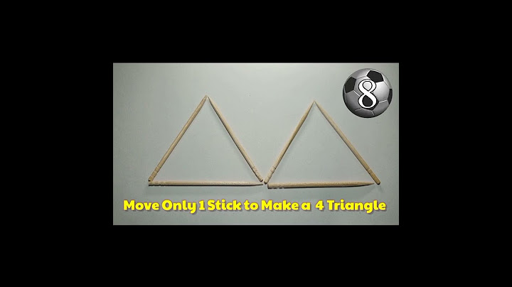 Move Only 1 Stick to Make a 4 Triangle #shorts