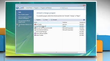 Internet Explorer® 8: How to uninstall Java® from Windows® Vista