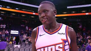 Information Khaman Maluach Postgame Interview following Phoenix Suns win | 10-14-25 News