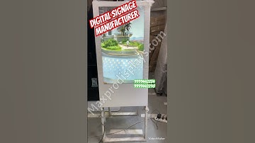Video standee #digitalsignages Digital signage A frame standee Manufacturer | Totem Kiosk led standy