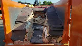 20 Yard dumpster Packed Neatly