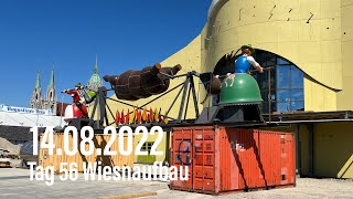 Oktoberfest-Aufbau 2022:  Tag 56 des Aufbaus 14.08.2022 (Sonntag)