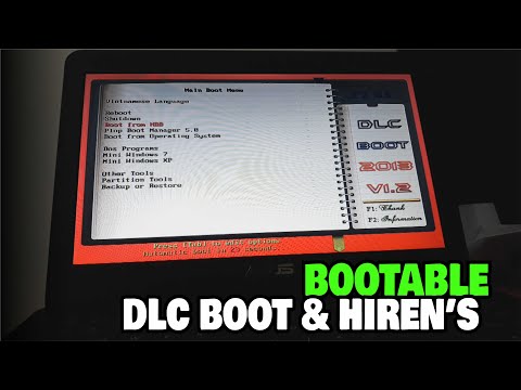Cara Membuat BOOTABLE DLC Boot & Hiren's ke Flash disk dengan Mudah