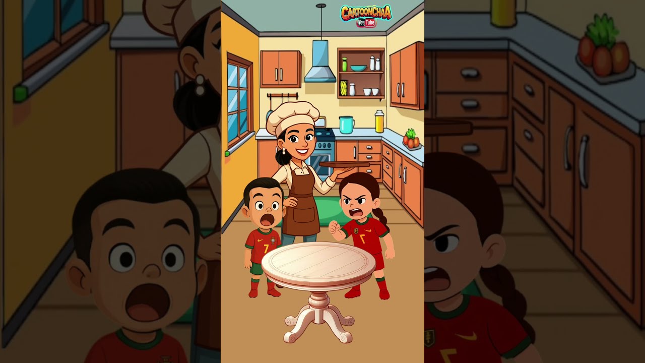 Ronaldo Ate Up All The Food Mom Gave For Our Shared Meal Shorts Funny Cartoon Animation