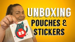 Redbubble Pouches and Stickers | #unboxing #redbubblehaul