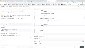 【每日一题】34. Find First and Last Position of Element in Sorted Array, 10/16/2019