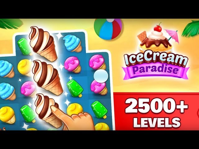 Ice Cream Paradise - Delicious Match 3 Games on Kindle Fire, Fun