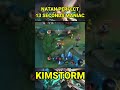 TOP GLOBAL NATAN PERFECT 13 SECOND DOBULE MANIAC | KIMSTORM | #Shorts #MlbbNatan #MlbbShorts #reels