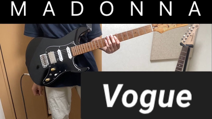 Vogue Guitar version - Guitar performance video thumbnail