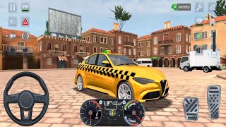 🚖🔥 Alfa Romeo Giulia Taxi in Taxi Car Simulator EVO | Italian Luxury Sports Sedan Taxi Gameplay! 🇮🇹🏁 screenshot 4
