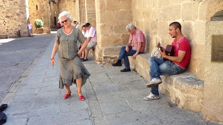 "Jos Joaqun Saavedra y bailarina de Cceres...actua...