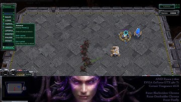 StarCraft II: roaches vs immortals and shield batteries